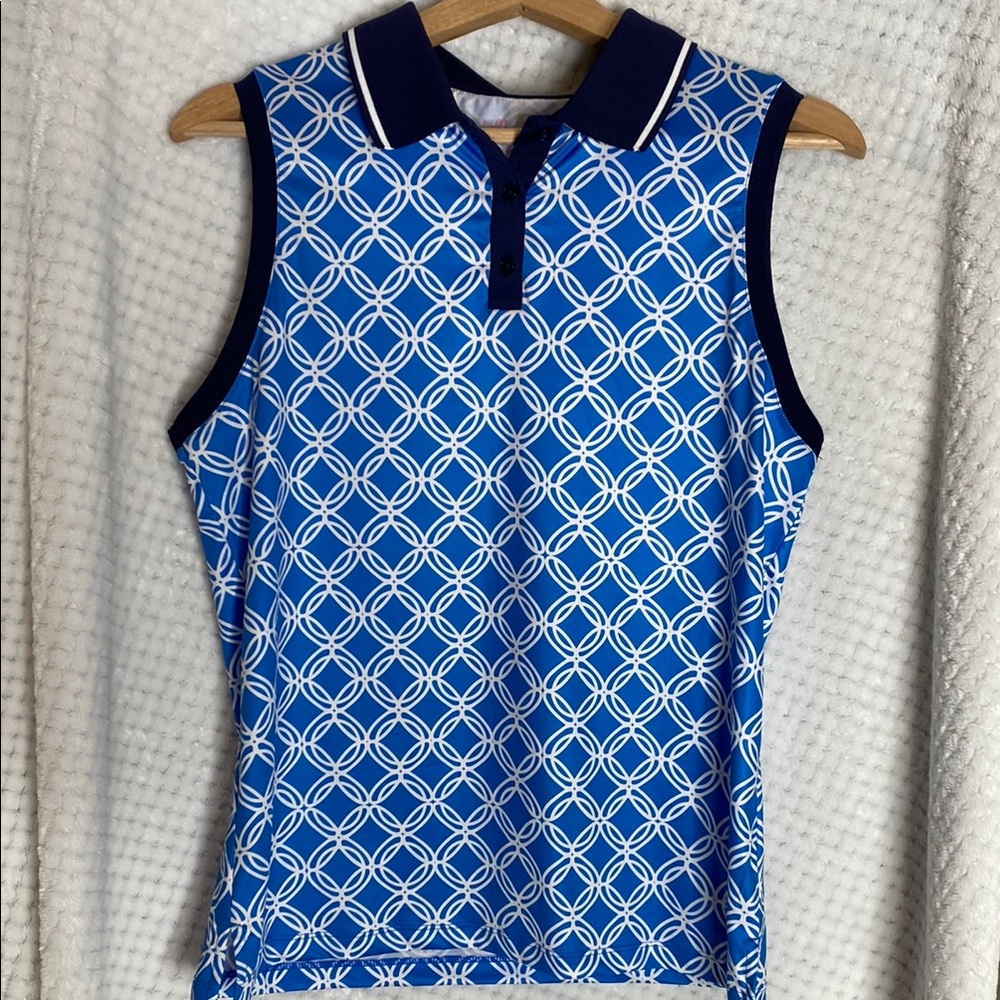 Lillie Green sleeveless golf shirt